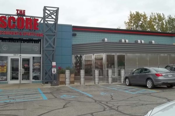 Parking lot of a store