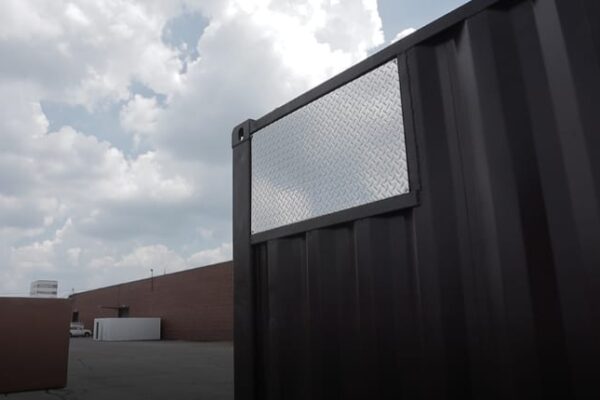 Corner of a black PKI mobile freezer unit