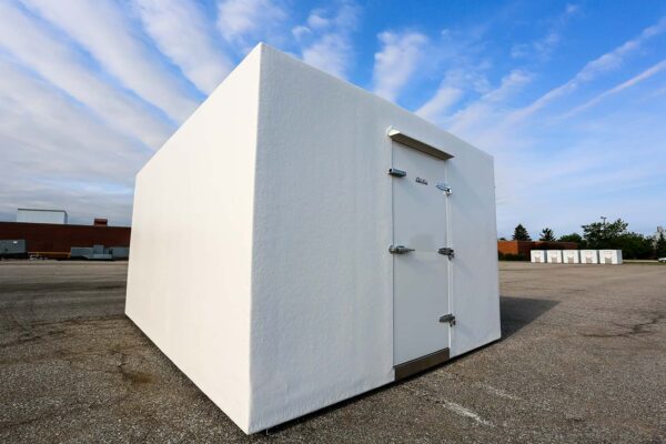 White Polar King freezer unit outside