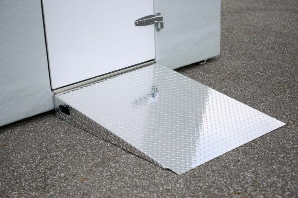 Polar King metal ramp on concrete