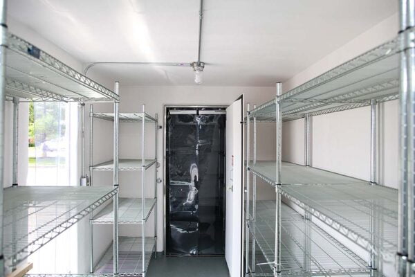 Inside of a Polar King industrial freezer