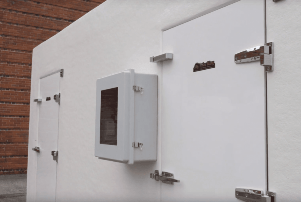 White exterior of Polar King freezer unit