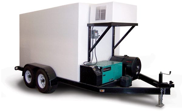 Fridge trailer Polar King white background