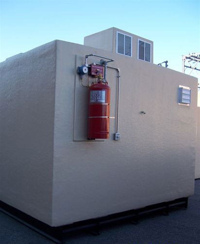 exterior of explosion-proof walk in freezer