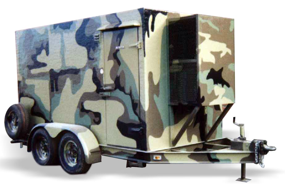 Camo walk-in cooler trailer